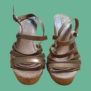Very Volatile Tan Strappy Sandals